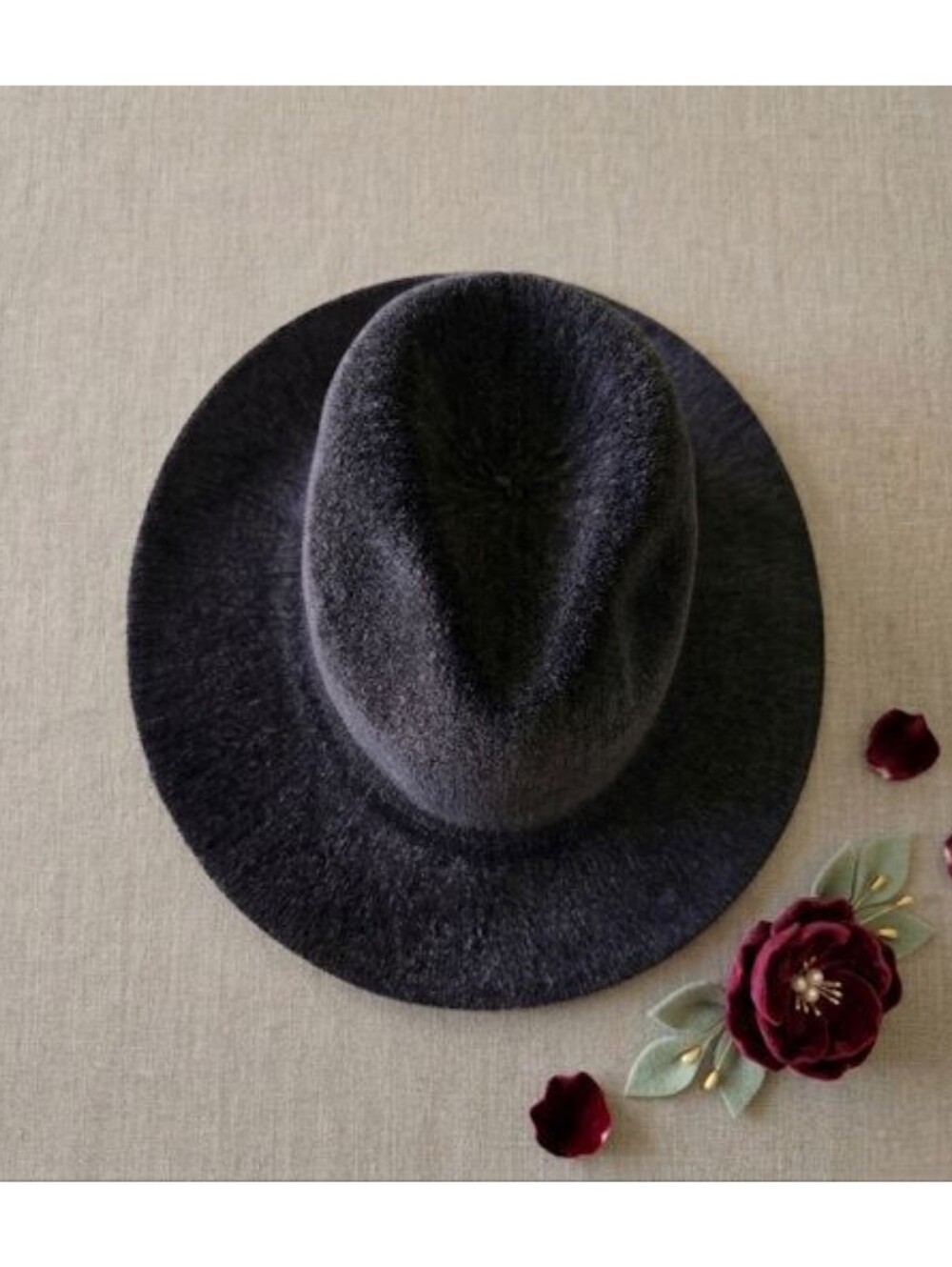 EUC FOLDABLE Fedora Style Black Hat, One Size